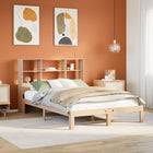 Bed met boekenkast zonder matras massief grenenhout 120x190 cm