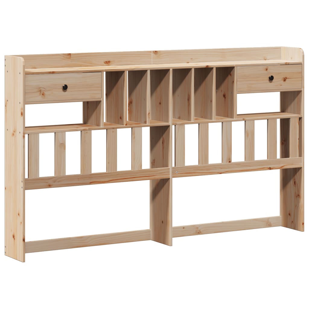 Bed met boekenkast zonder matras massief grenenhout 180x200 cm