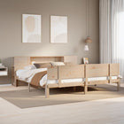 Bed met boekenkast zonder matras massief grenenhout 180x200 cm