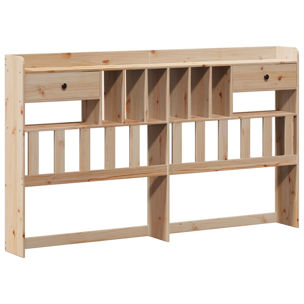 Bed met boekenkast zonder matras massief grenenhout 180x200 cm