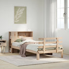 Bed met boekenkast zonder matras massief grenenhout 100x200 cm