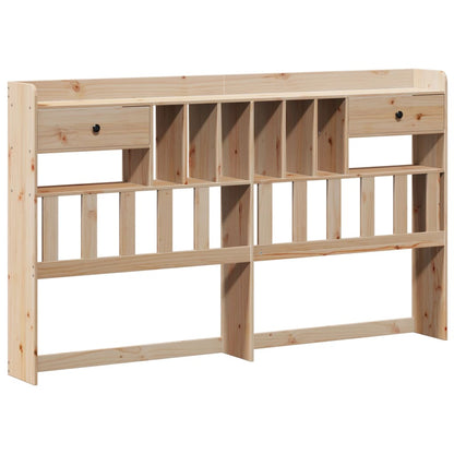 Bed met boekenkast zonder matras massief grenenhout 180x200 cm