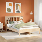 Bed met boekenkast zonder matras massief grenenhout 150x200 cm