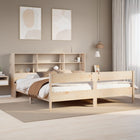 Bed met boekenkast zonder matras massief grenenhout 180x200 cm