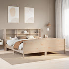 Bed met boekenkast zonder matras massief grenenhout 180x200 cm