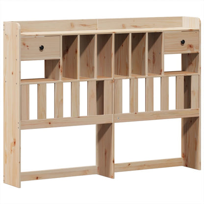 Bed met boekenkast zonder matras massief grenenhout 150x200 cm