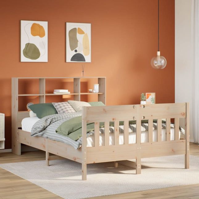 Bedframe zonder matras massief grenenhout 160x200 cm