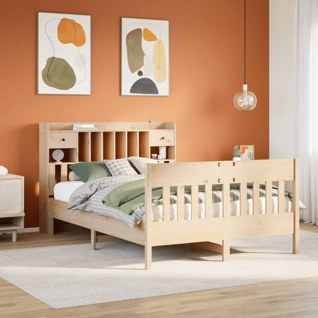 Bedframe zonder matras massief grenenhout 160x200 cm