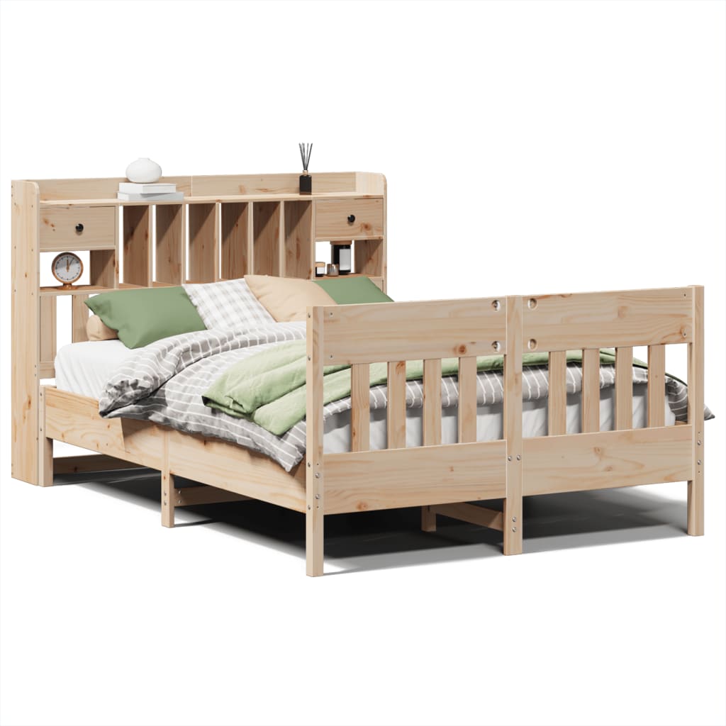 Bedframe zonder matras massief grenenhout 140x200 cm