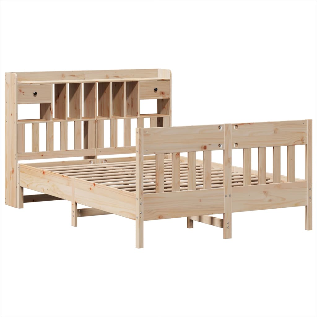 Bedframe zonder matras massief grenenhout 140x200 cm