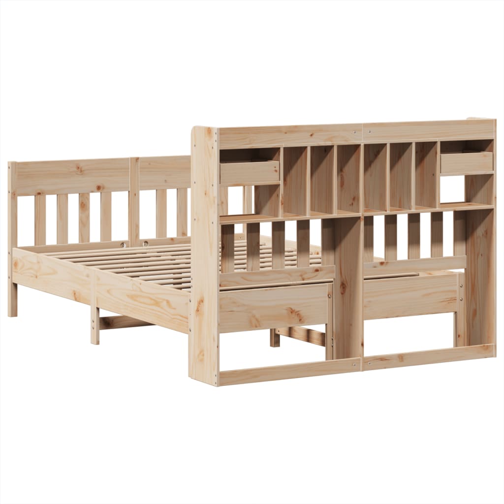 Bedframe zonder matras massief grenenhout 140x200 cm