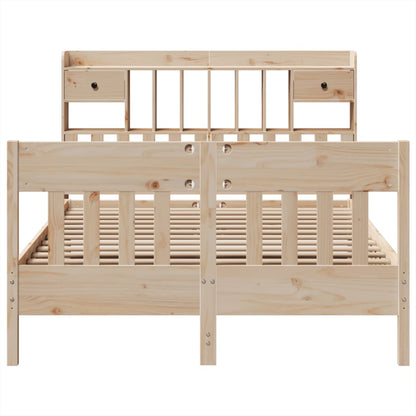 Bedframe zonder matras massief grenenhout 140x190 cm