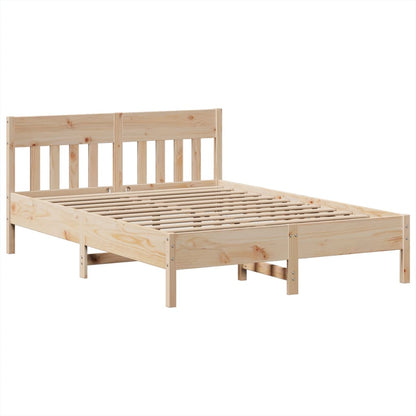 Bedframe zonder matras massief grenenhout 140x190 cm