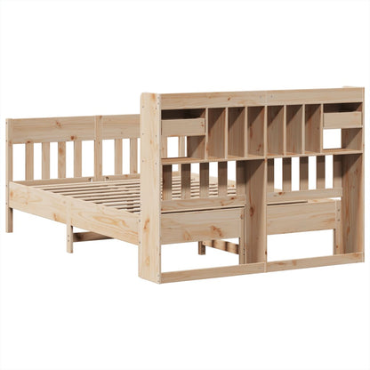 Bedframe zonder matras massief grenenhout 140x190 cm