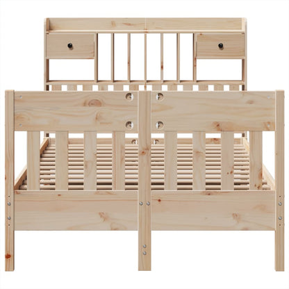 Bedframe zonder matras massief grenenhout 135x190 cm