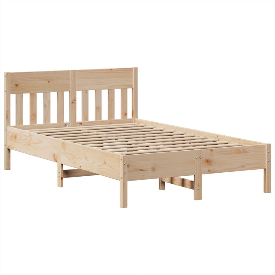 Bedframe zonder matras massief grenenhout 135x190 cm