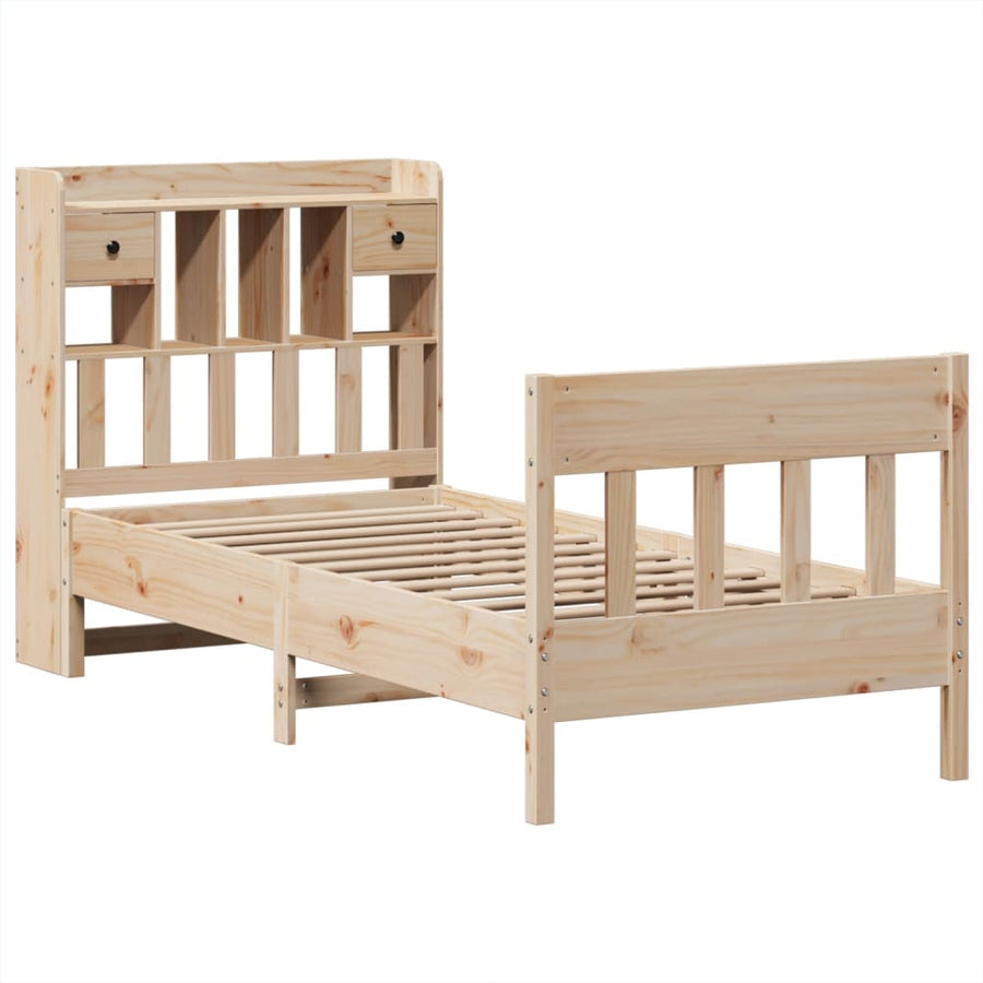 Bedframe zonder matras massief grenenhout 90x190 cm
