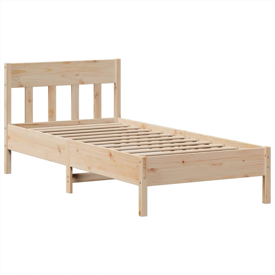 Bedframe zonder matras massief grenenhout 90x190 cm