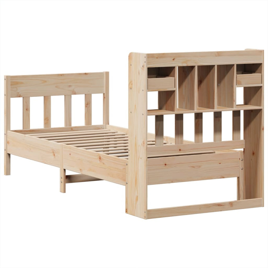 Bedframe zonder matras massief grenenhout 90x190 cm