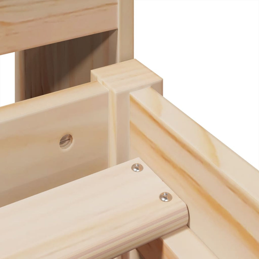 Bedframe zonder matras massief grenenhout 90x190 cm