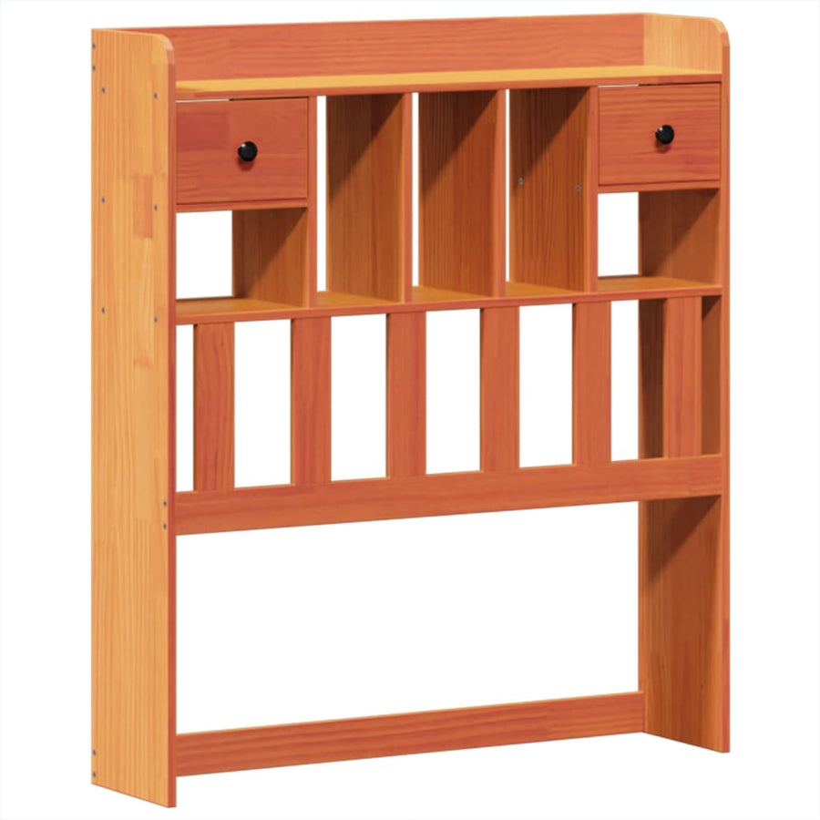 Bedframe zonder matras massief grenenhout wasbruin 75x190 cm