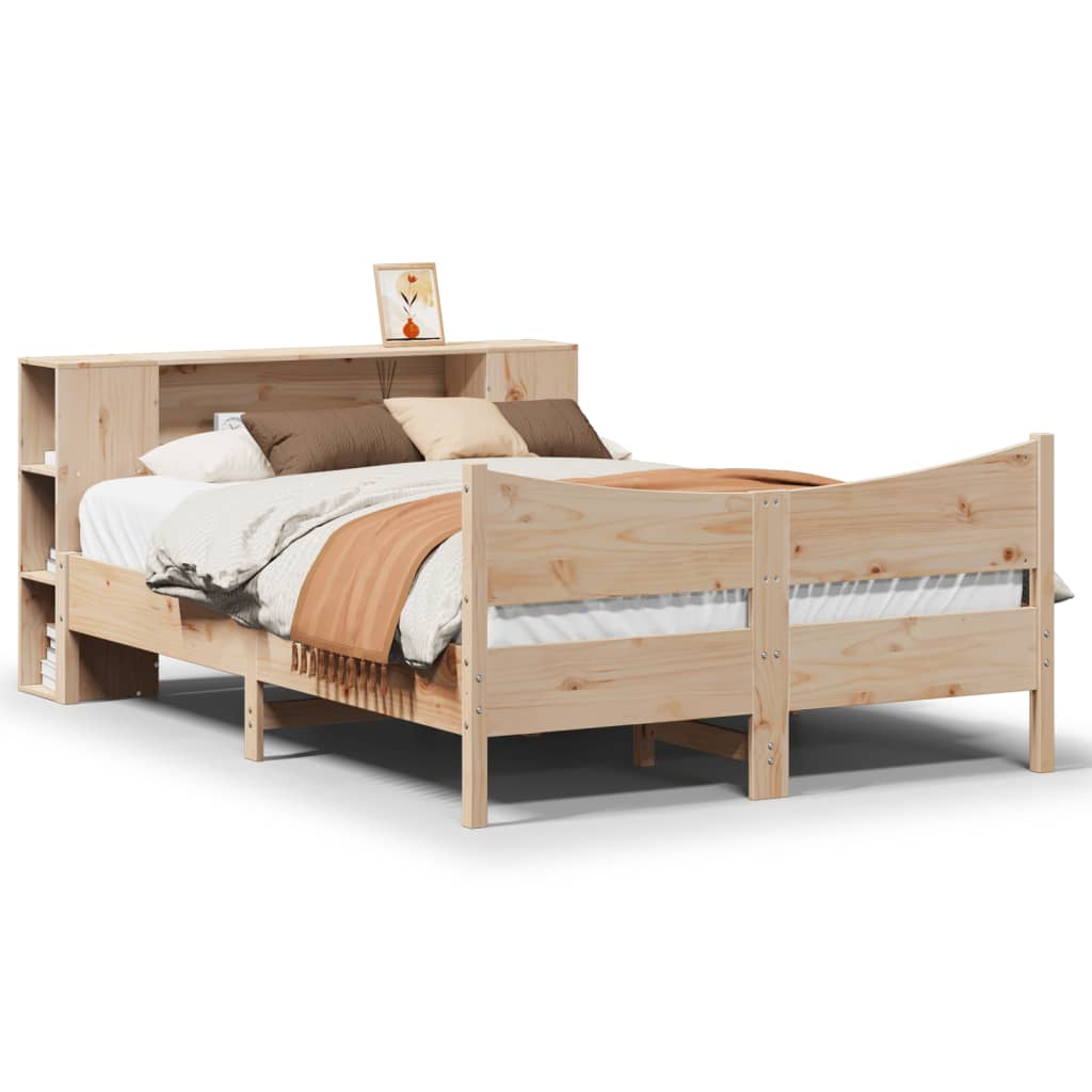 Bedframe zonder matras massief grenenhout 135x190 cm