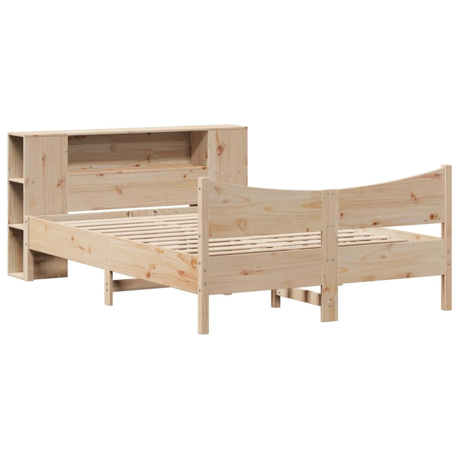Bedframe zonder matras massief grenenhout 135x190 cm