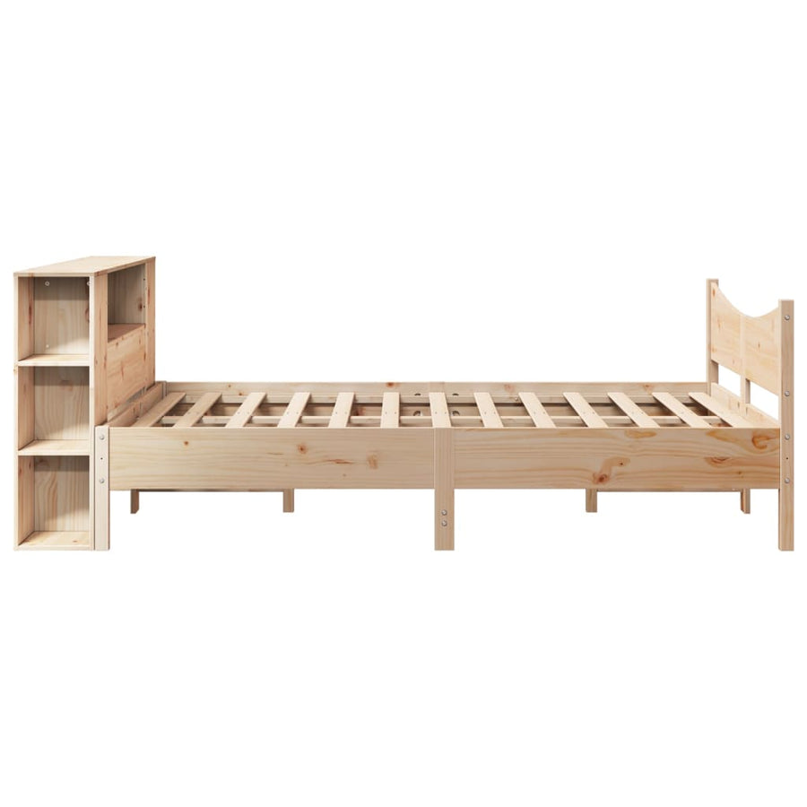 Bedframe zonder matras massief grenenhout 135x190 cm