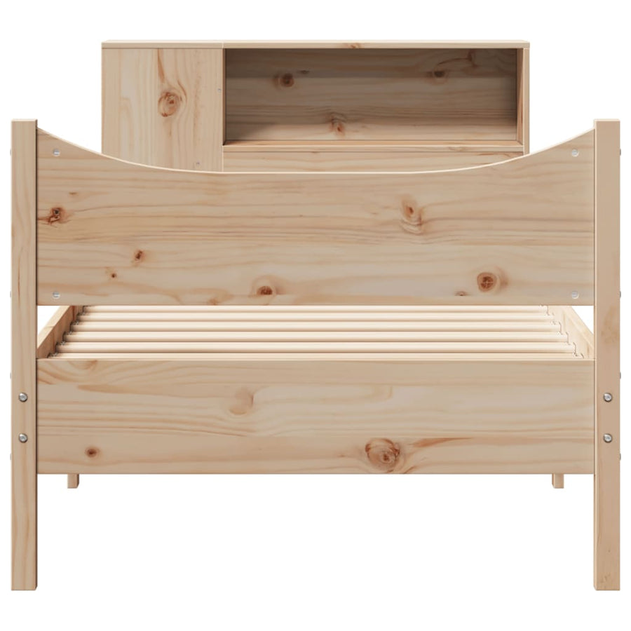 Bedframe zonder matras massief grenenhout 75x190 cm