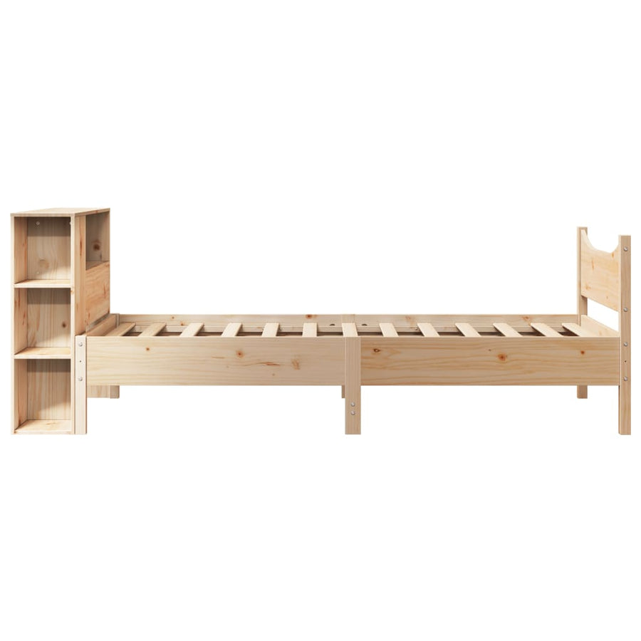 Bedframe zonder matras massief grenenhout 75x190 cm