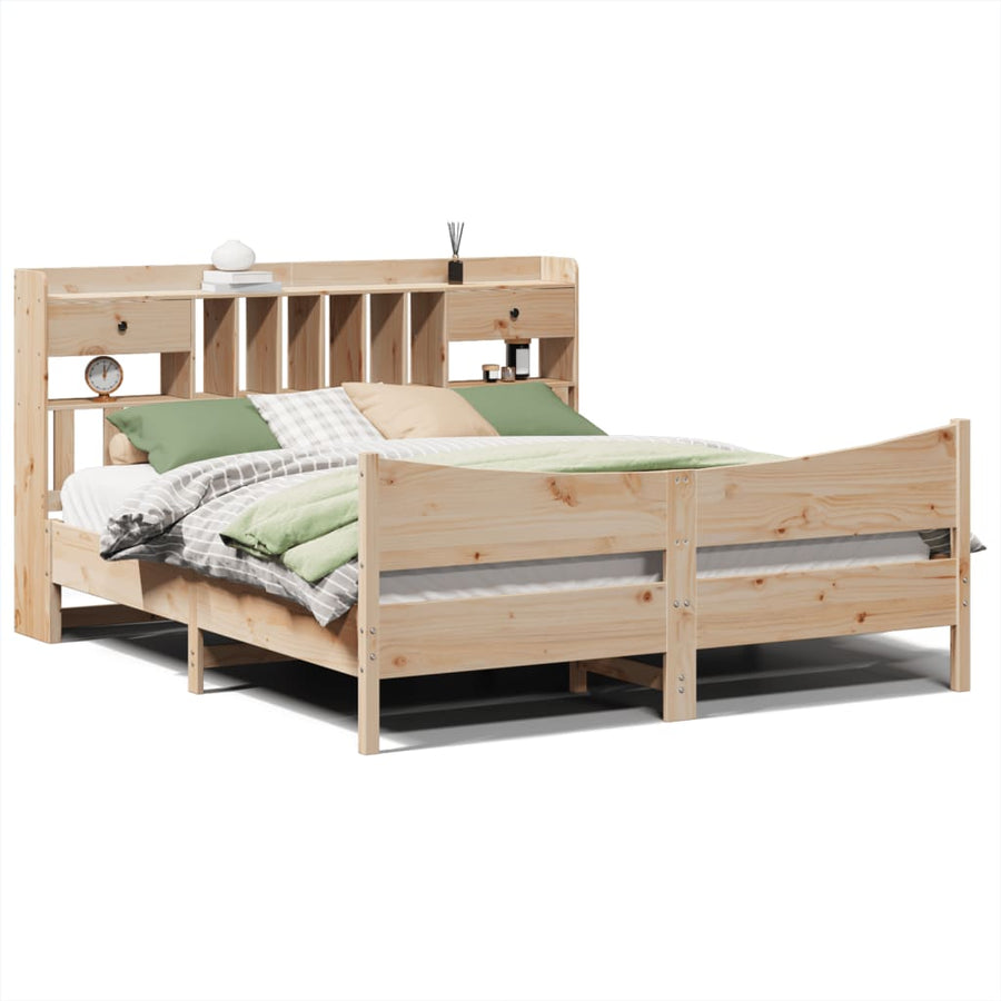 Bedframe zonder matras massief grenenhout 180x200 cm