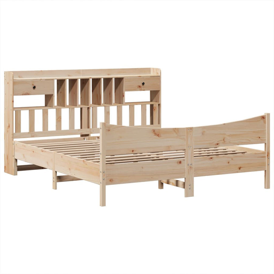Bedframe zonder matras massief grenenhout 180x200 cm