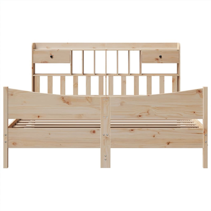 Bedframe zonder matras massief grenenhout 180x200 cm