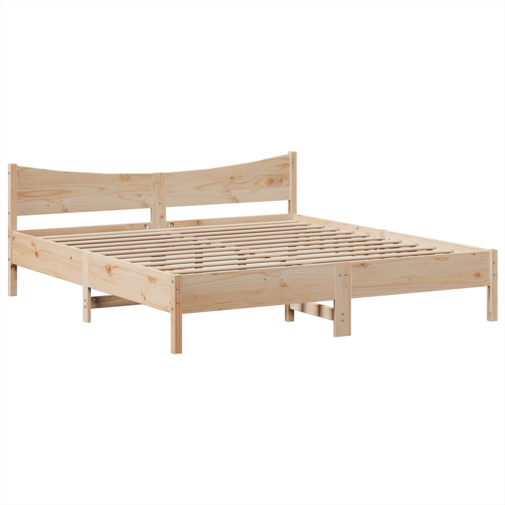 Bedframe zonder matras massief grenenhout 180x200 cm