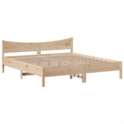 Bedframe zonder matras massief grenenhout 180x200 cm