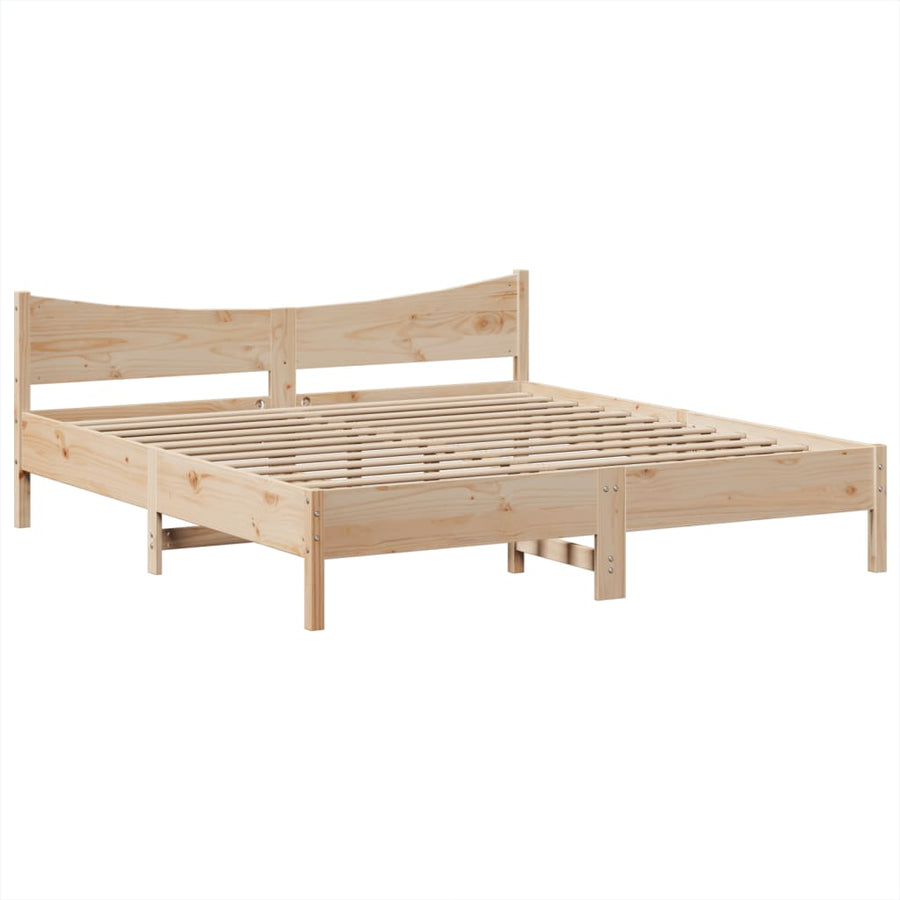 Bedframe zonder matras massief grenenhout 180x200 cm