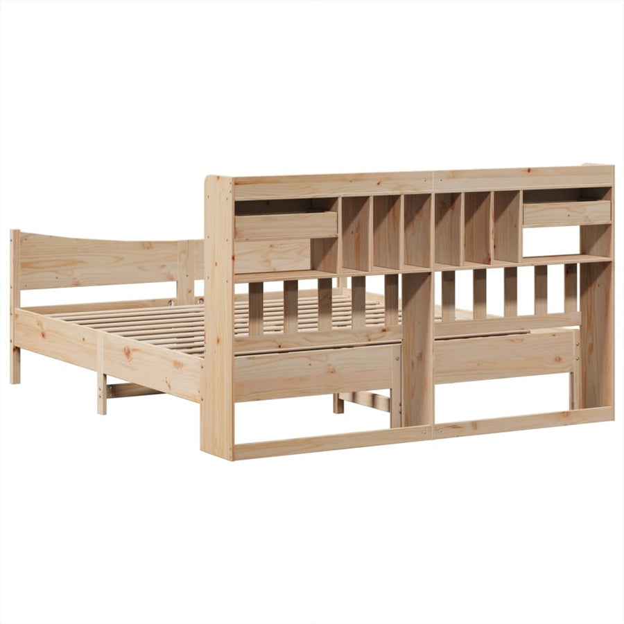 Bedframe zonder matras massief grenenhout 180x200 cm