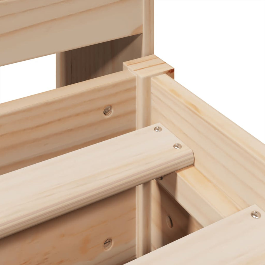 Bedframe zonder matras massief grenenhout 180x200 cm
