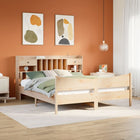 Solid Pine Wood Bed Frame without Mattress 180x200 cm