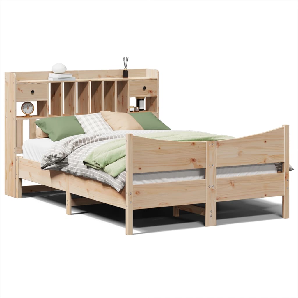 Bedframe zonder matras massief grenenhout 140x200 cm