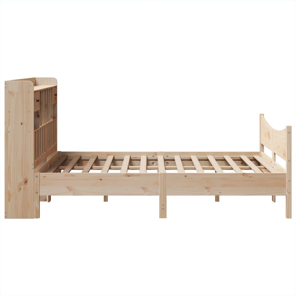 Bedframe zonder matras massief grenenhout 140x200 cm