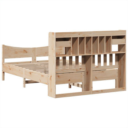 Bedframe zonder matras massief grenenhout 140x200 cm