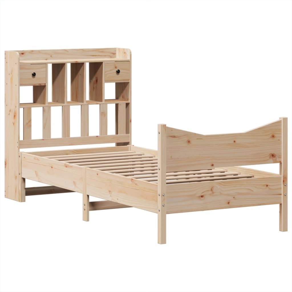 Bedframe zonder matras massief grenenhout 90x200 cm