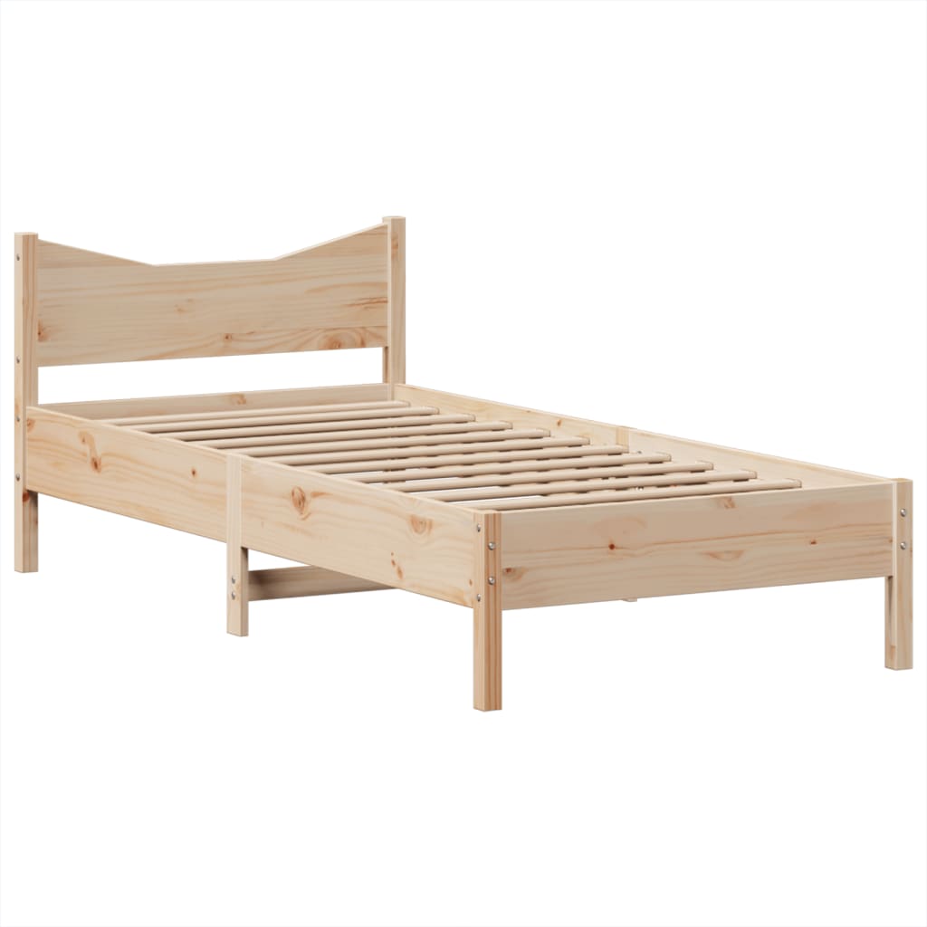 Bedframe zonder matras massief grenenhout 90x200 cm