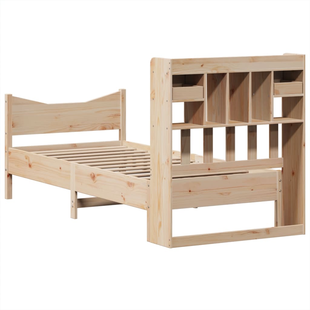 Bedframe zonder matras massief grenenhout 90x200 cm