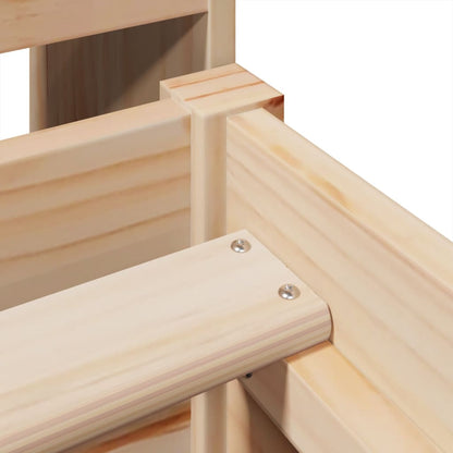 Bedframe zonder matras massief grenenhout 90x200 cm