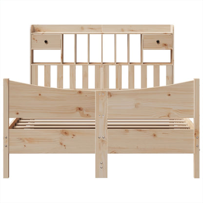 Bedframe zonder matras massief grenenhout 140x190 cm