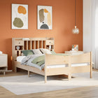 Bedframe massief grenenhout 140x190 cm met opbergruimte