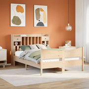 Bedframe massief grenenhout 140x190 cm met opbergruimte