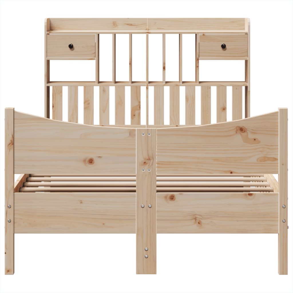 Bedframe zonder matras massief grenenhout 135x190 cm